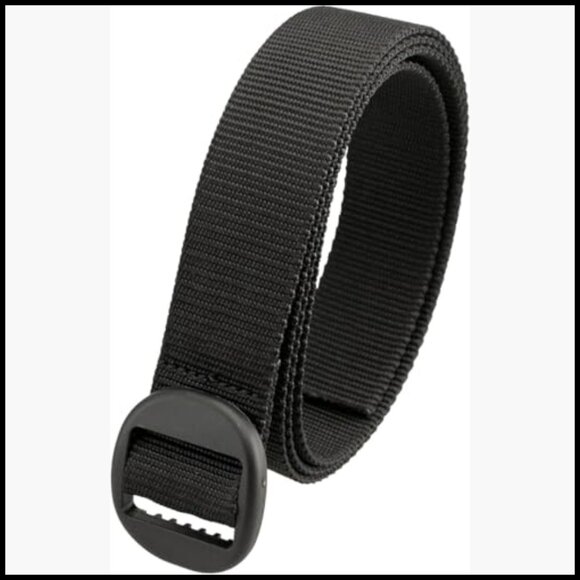 Black Outdoor Web Nylon Belt for Hiking Backpacking